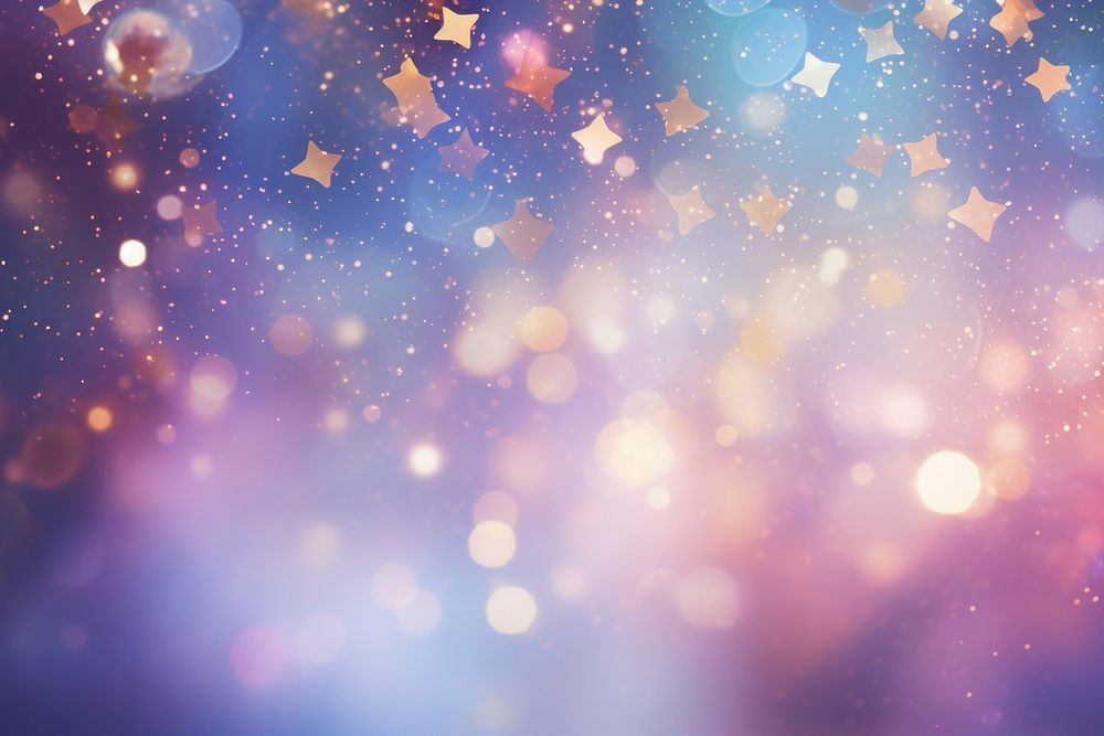 Star pattern bokeh effect background backgrounds confetti outdoors. AI generated Image by rawpixel.