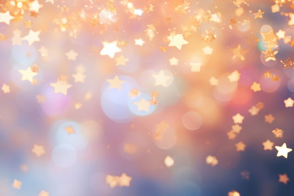 Star pattern bokeh effect background backgrounds outdoors glitter. AI generated Image by rawpixel.