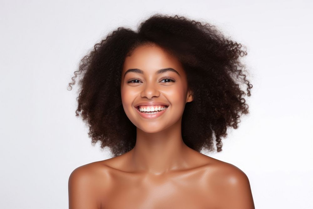 African model with beauty portrait adult smile. AI generated Image by rawpixel.