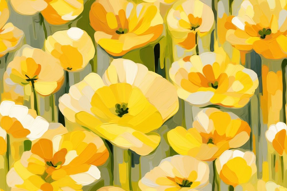 Pattern of buttercup painting flower petal. AI generated Image by rawpixel.