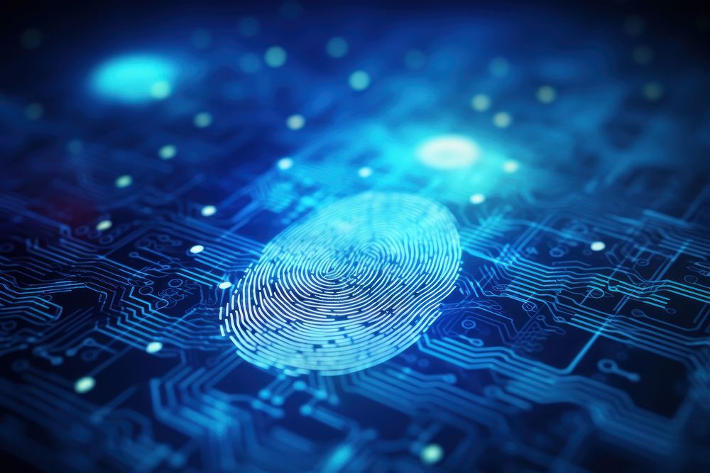 Fingerprint technology security electronics. AI generated Image by rawpixel.