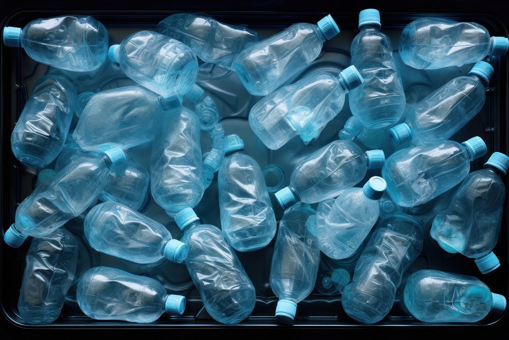 Plastic bottles of water backgrounds transparent still life. AI generated Image by rawpixel.