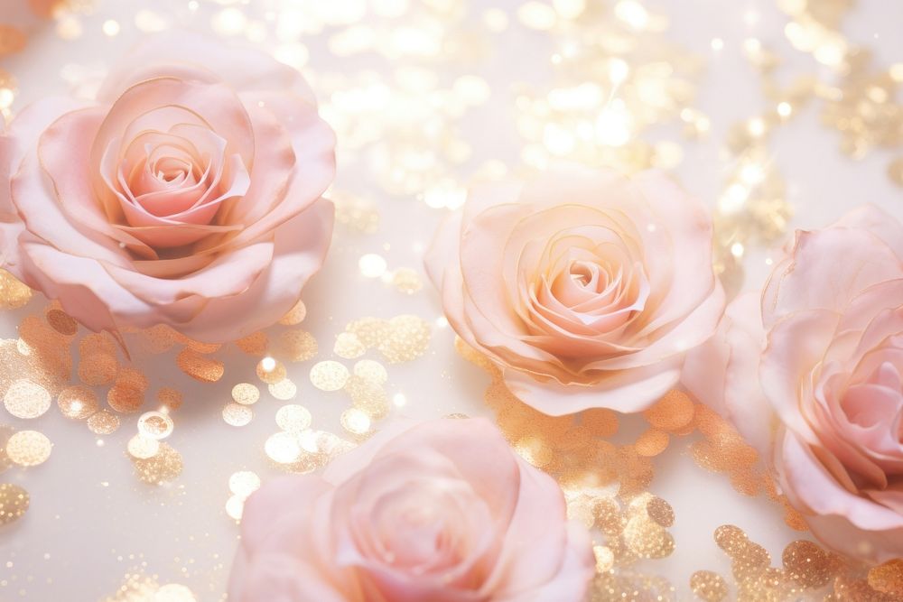 Rose pattern bokeh effect background backgrounds flower petal. AI generated Image by rawpixel.