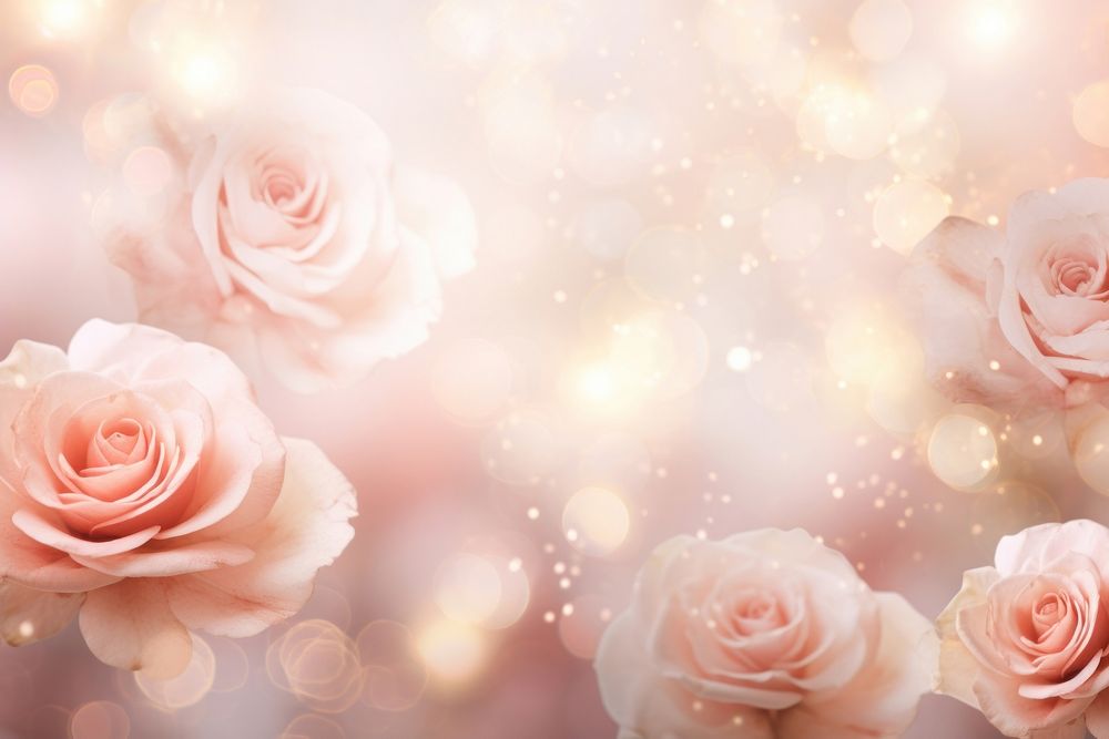Rose pattern bokeh effect background backgrounds flower petal. AI generated Image by rawpixel.