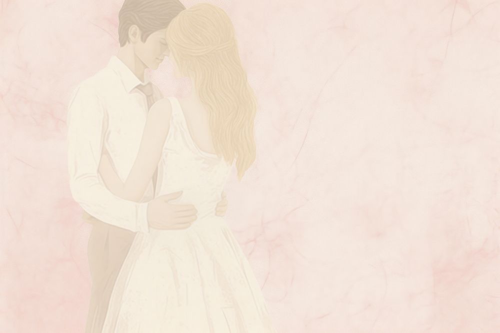 Wedding kissing adult dress. AI generated Image by rawpixel.