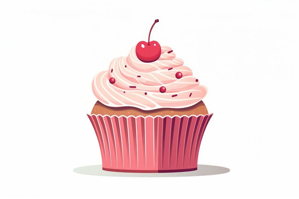 Cake dessert cupcake cartoon. AI generated Image by rawpixel.