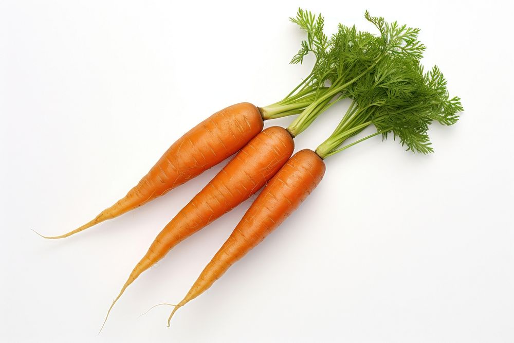Two carrots vegetable plant green. AI generated Image by rawpixel.