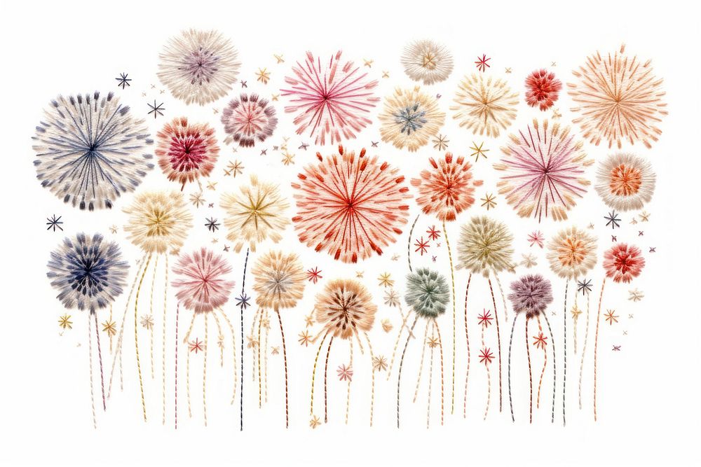 New year fireworks backgrounds flower plant. AI generated Image by rawpixel.