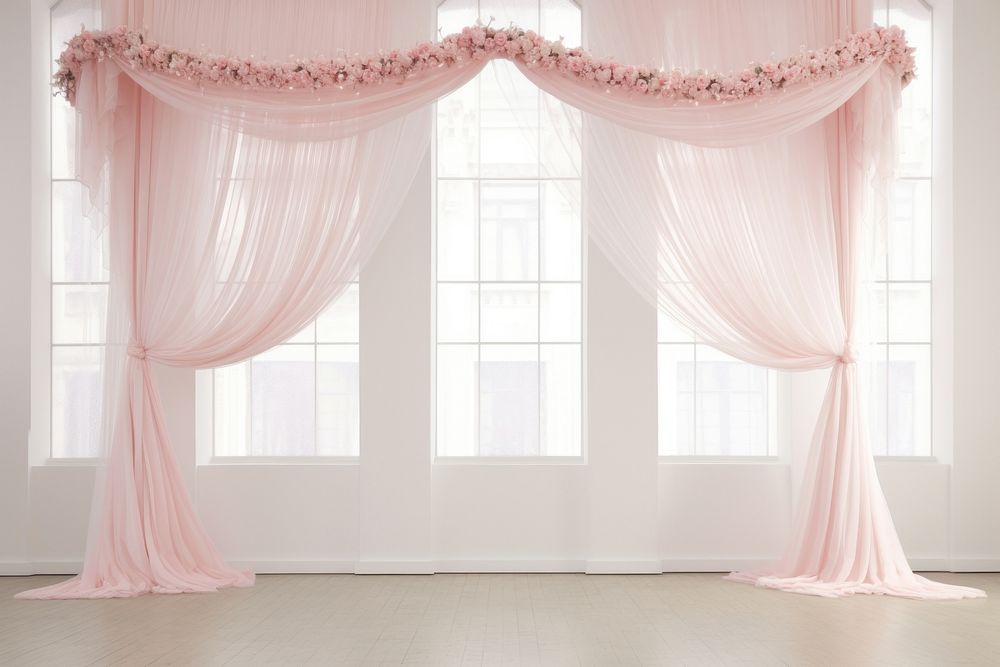Wedding curtain window architecture. 