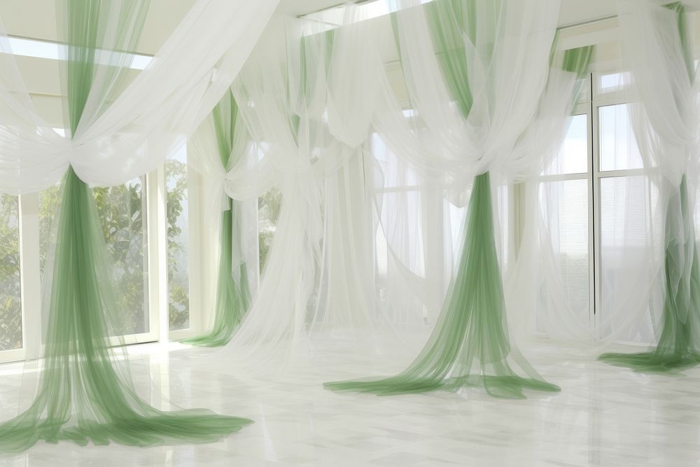 Wedding curtain architecture ceiling. AI generated Image by rawpixel.