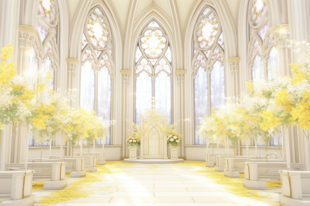 Wedding architecture building worship. AI generated Image by rawpixel.