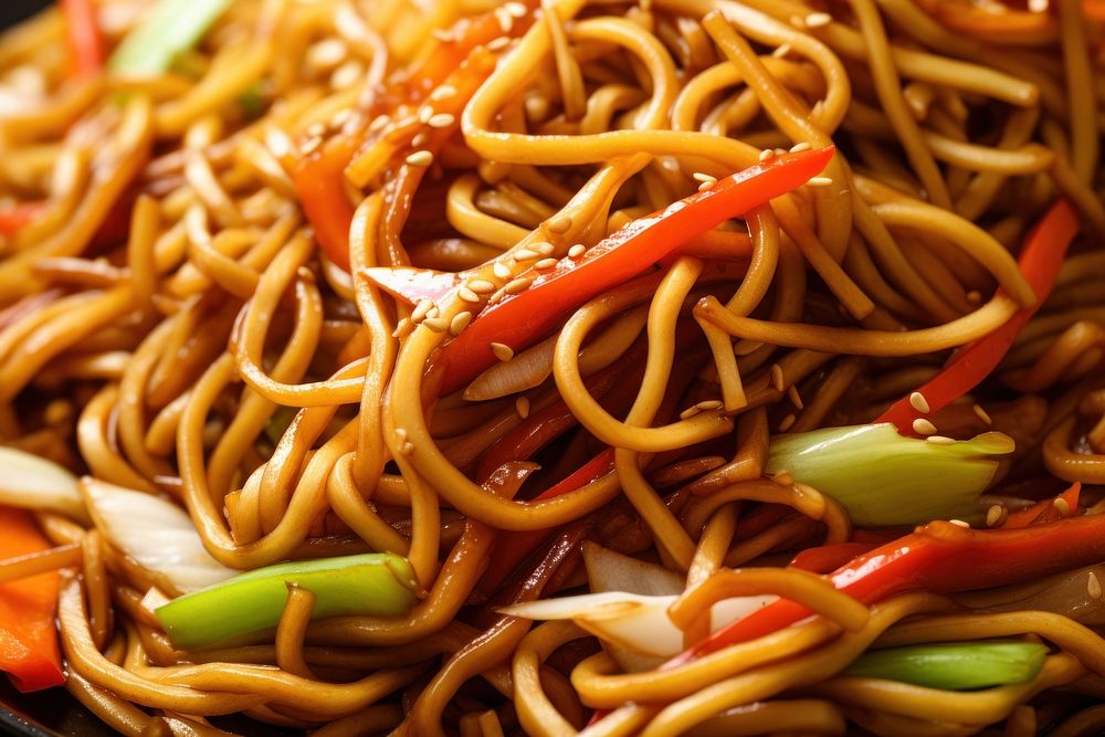 Food noodle pasta asian food. AI generated Image by rawpixel.