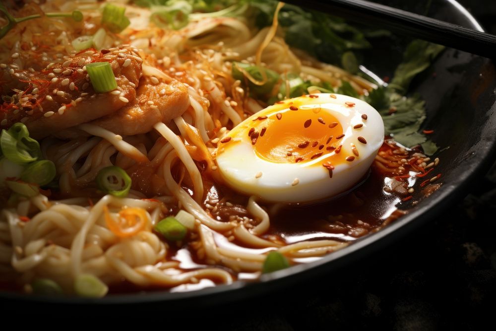 Food ramen soup meal. AI generated Image by rawpixel.