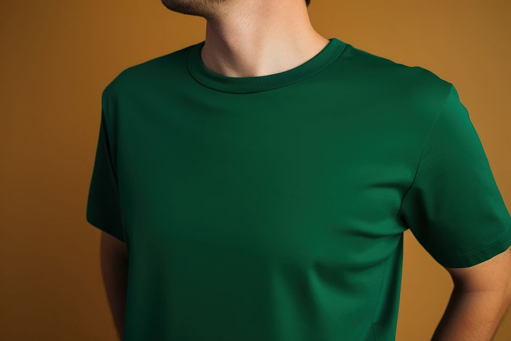 T-shirt sleeve green midsection. AI generated Image by rawpixel.
