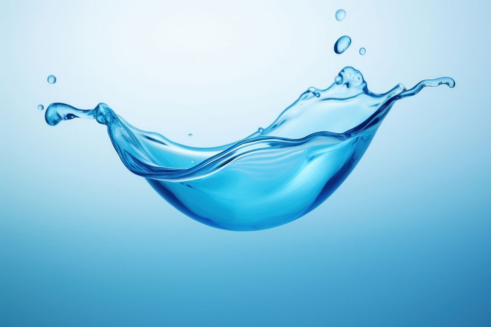 Blue liquid refreshment simplicity splashing. AI generated Image by rawpixel.