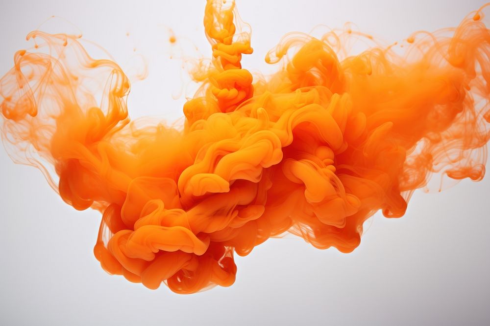 Orange smoke floating backgrounds exploding abstract. AI generated Image by rawpixel.