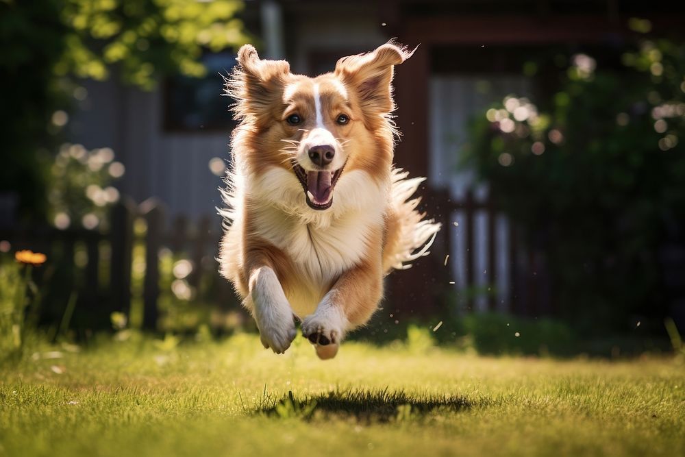 Dog running mammal animal. AI generated Image by rawpixel.