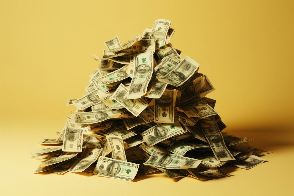 Pile of money dollar investment abundance. AI generated Image by rawpixel.