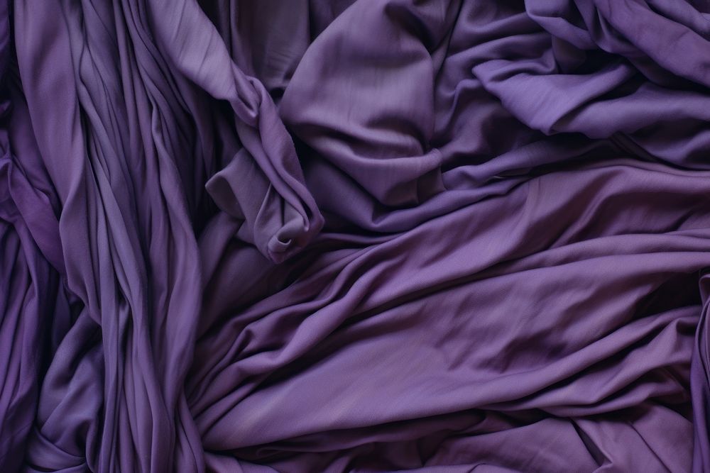 Abstract sculpture purple smooth silk. AI generated Image by rawpixel.