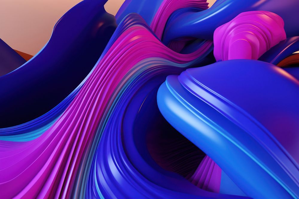Purple abstract smooth curve. AI generated Image by rawpixel.