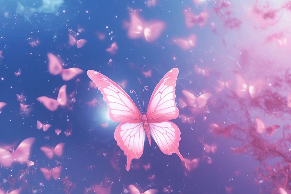 Butterfly outdoors nature petal. AI generated Image by rawpixel.