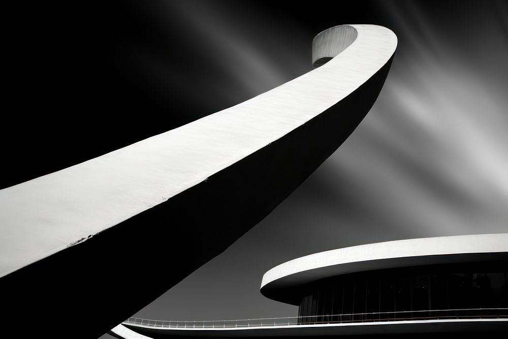 Architect architecture planetarium monochrome. AI generated Image by rawpixel.