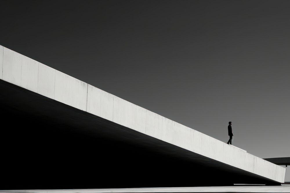 Architect architecture silhouette wall. 