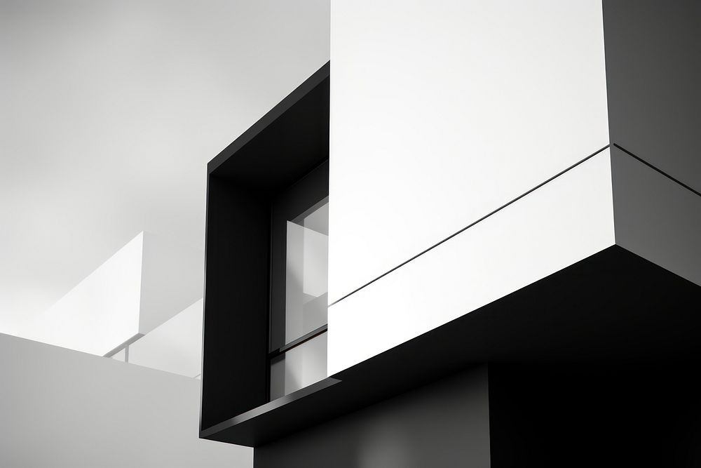 Architect architecture daylighting monochrome. AI generated Image by rawpixel.