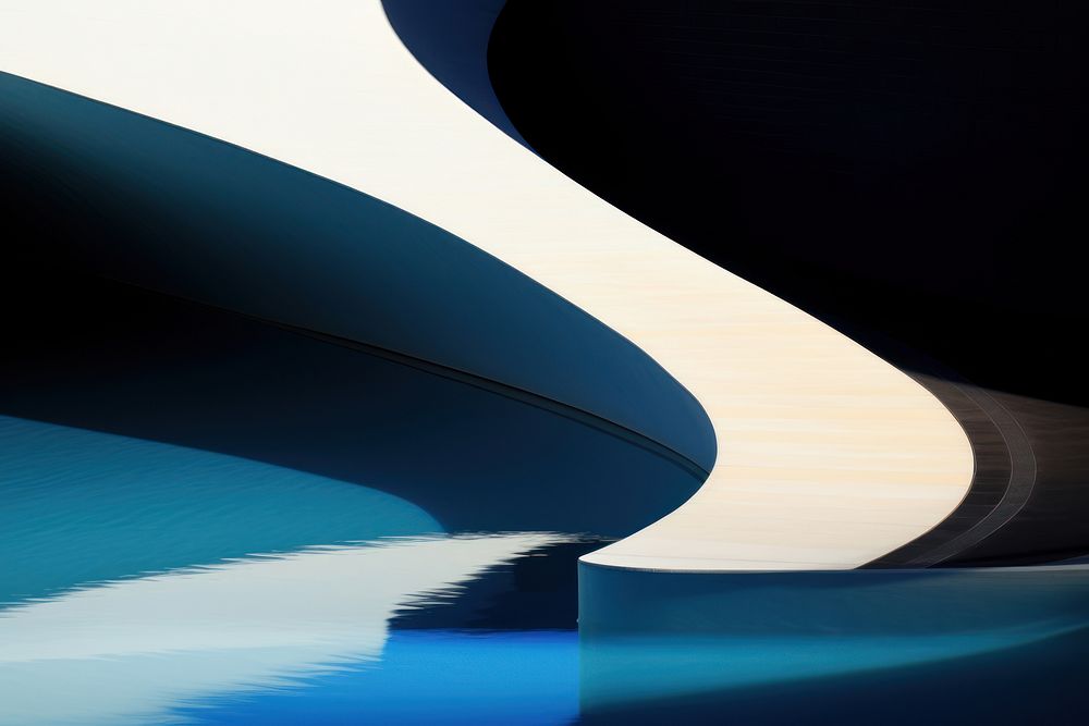 Architect architecture reflection crescent. AI generated Image by rawpixel.