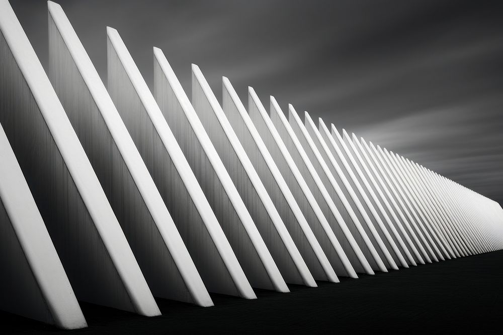 Architect architecture repetition monochrome. AI generated Image by rawpixel.