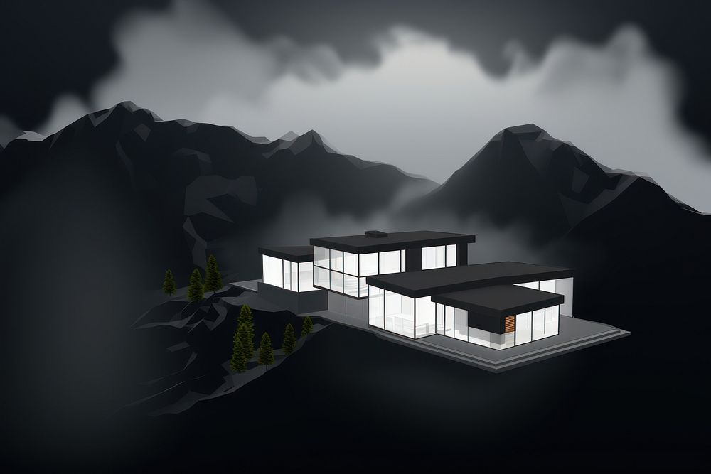 Architect architecture building mountain. AI generated Image by rawpixel.