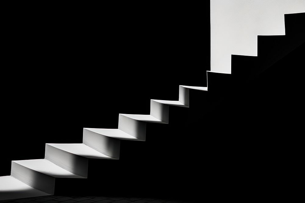 Architect architecture staircase monochrome. AI generated Image by rawpixel.