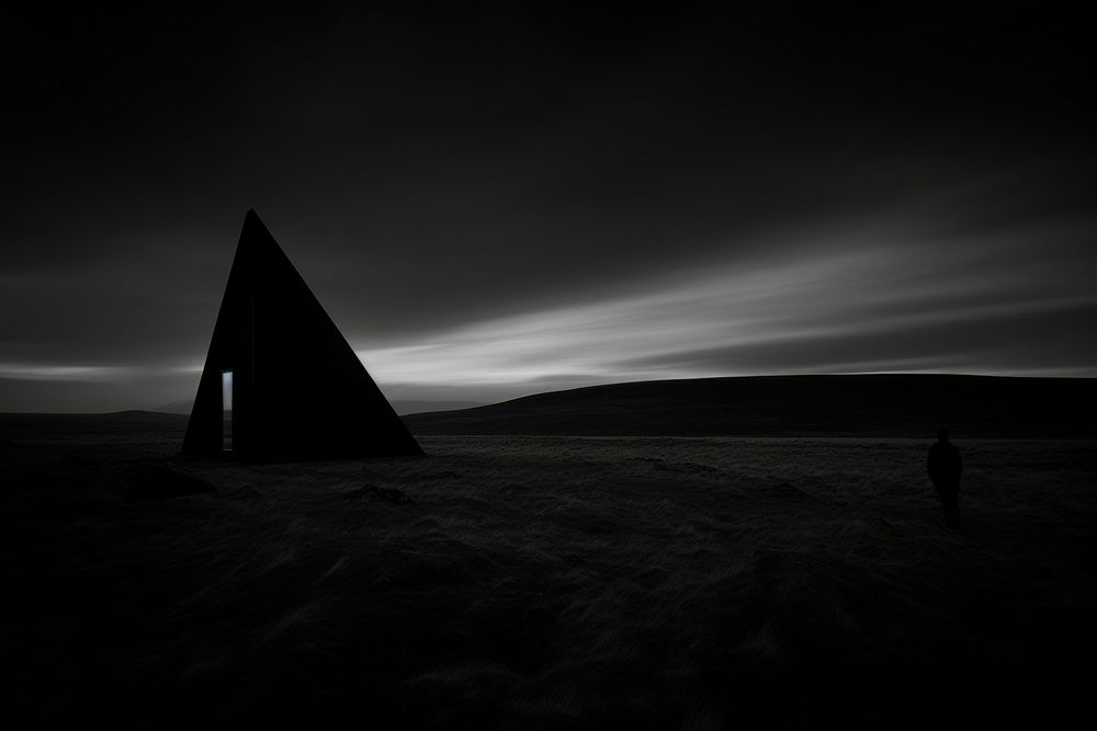 Architect silhouette landscape outdoors. AI generated Image by rawpixel.