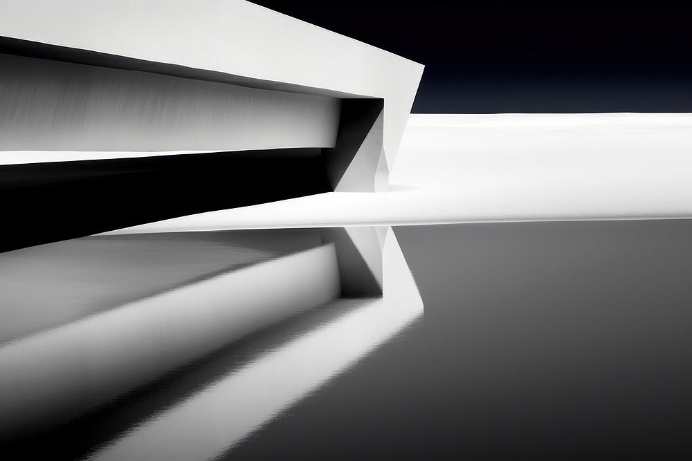 Architect architecture monochrome aluminium. AI generated Image by rawpixel.