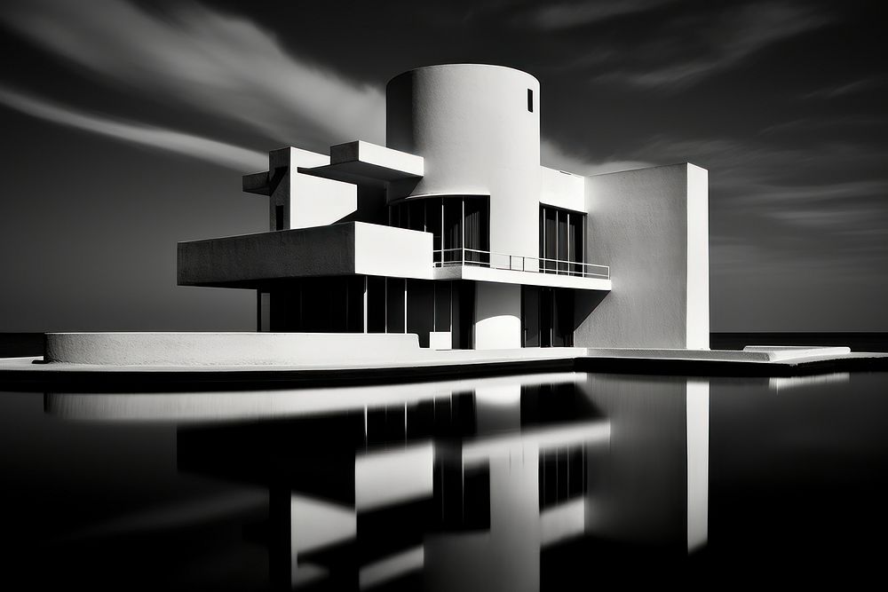 Architect architecture building reflection. AI generated Image by rawpixel.