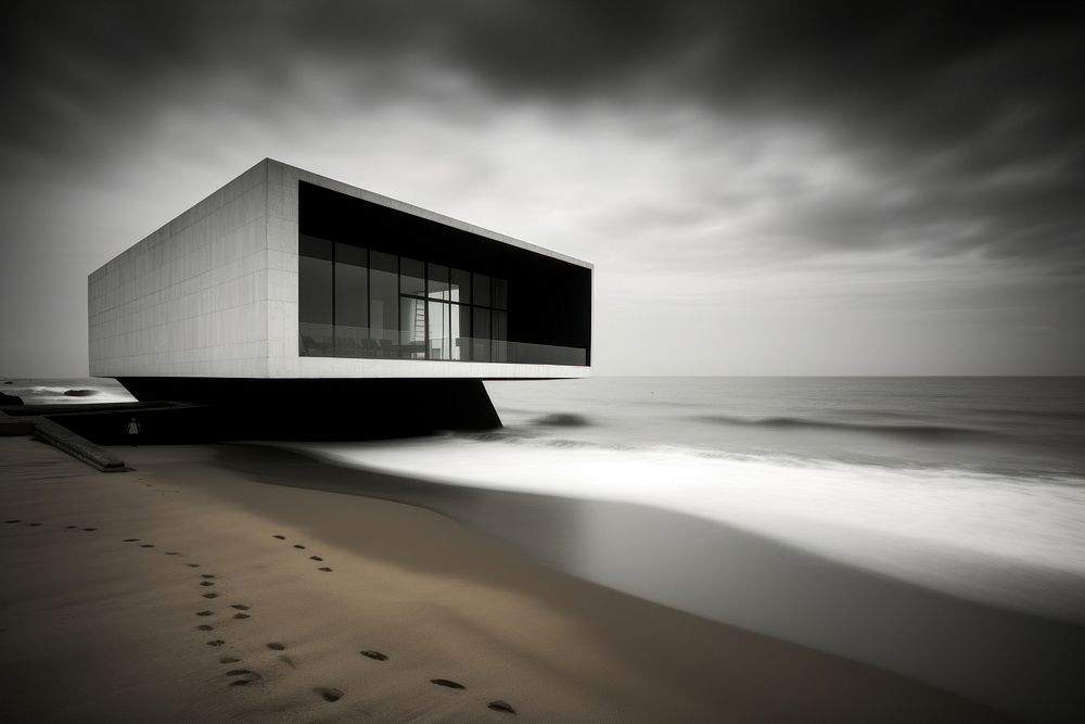 Architect architecture building beach. AI generated Image by rawpixel.