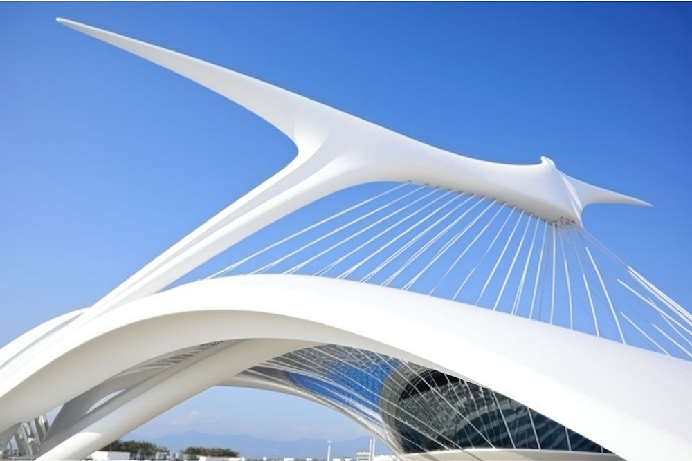 Architect landmark bridge architecture. AI generated Image by rawpixel.