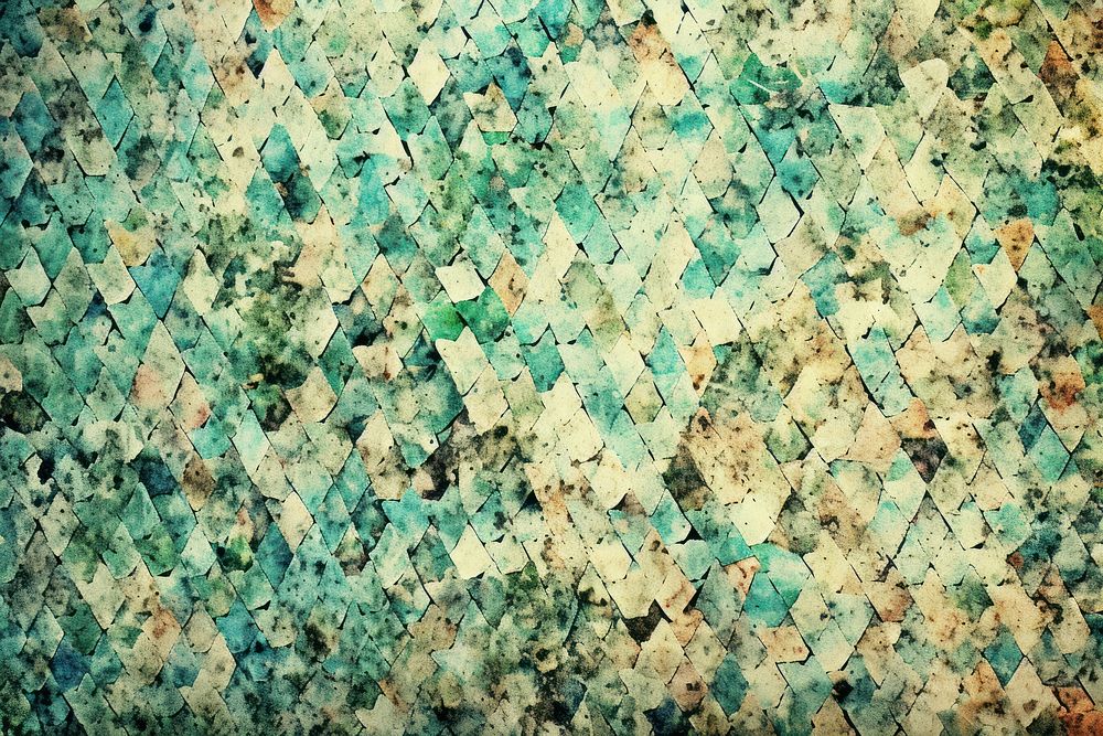 Geometric backgrounds turquoise abstract. AI generated Image by rawpixel.