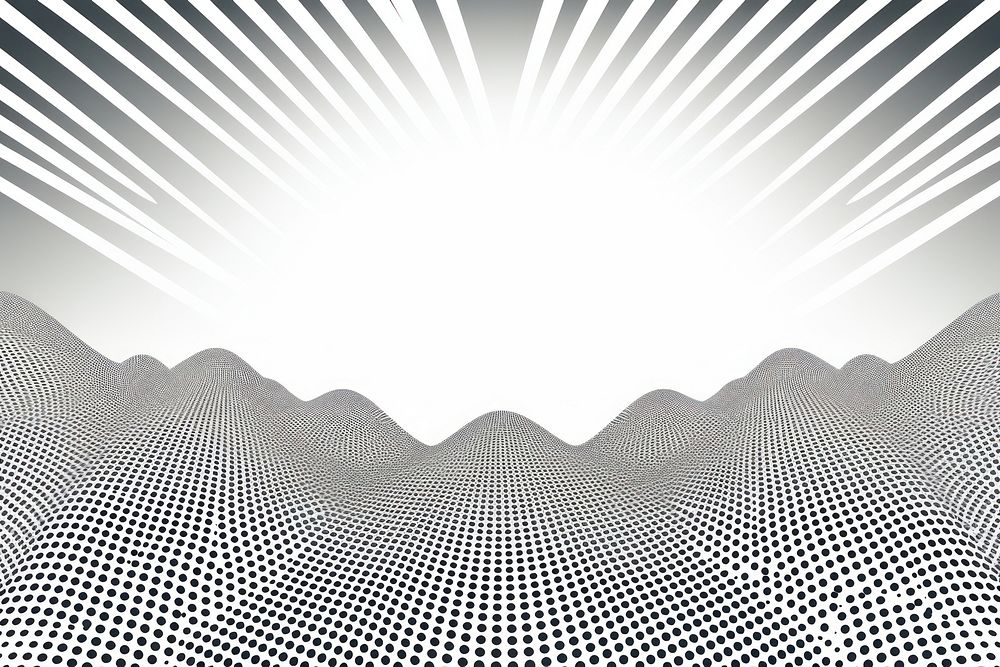 Halftone vector border sunlight sky backgrounds. AI generated Image by rawpixel.