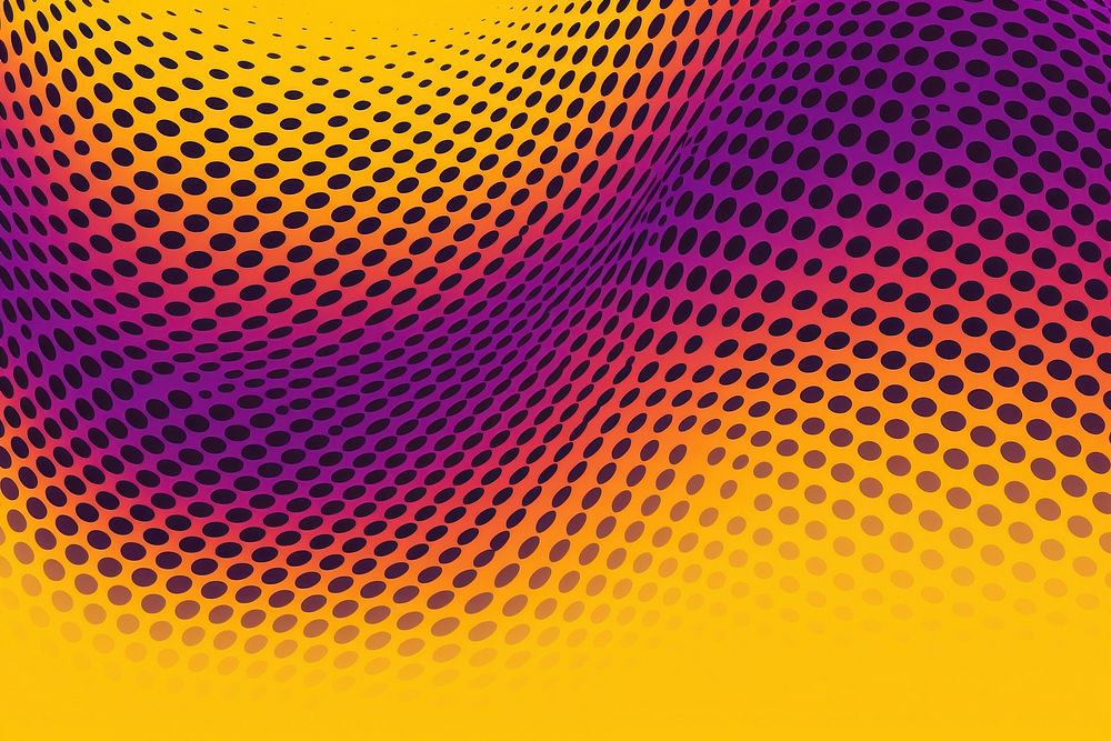 Halftone pattern purple yellow backgrounds. AI generated Image by rawpixel.