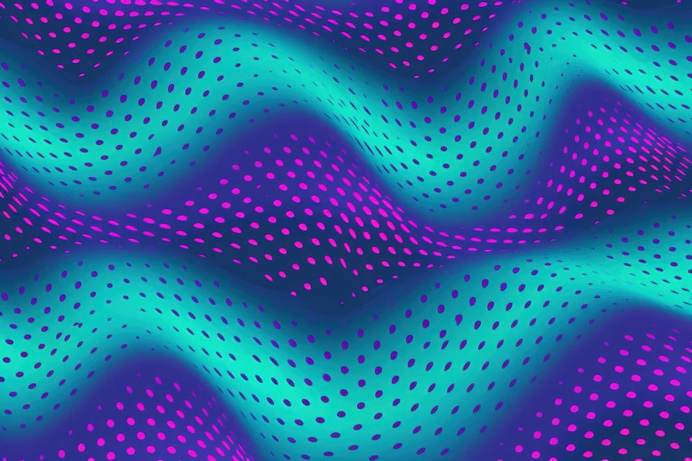 Halftone pattern purple green blue. AI generated Image by rawpixel.