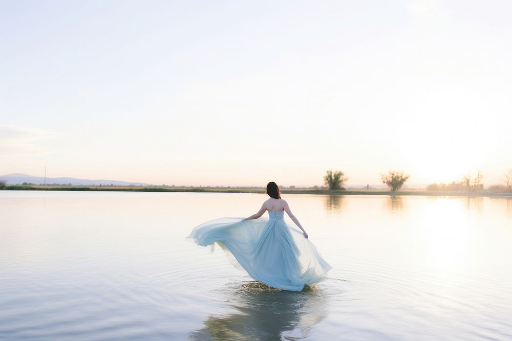 Wedding outdoors fashion nature. AI generated Image by rawpixel.