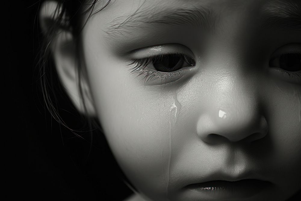 Crying Baby girl baby portrait photo. AI generated Image by rawpixel.