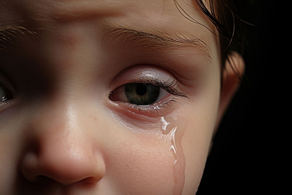 Crying Baby girl baby portrait photo. AI generated Image by rawpixel.