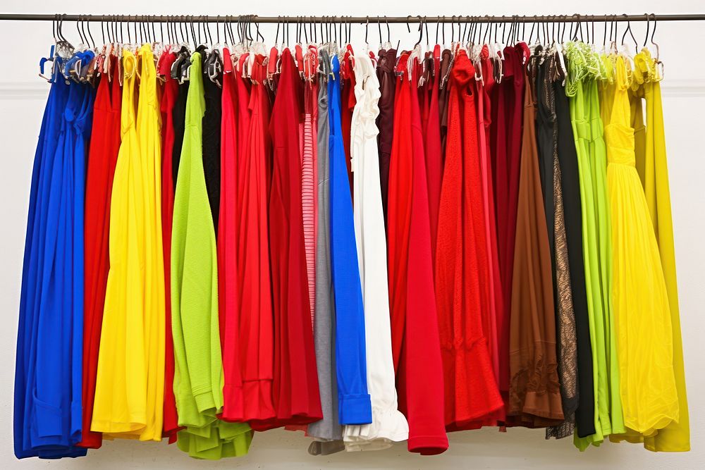 Clothes dress arrangement clothesline. AI generated Image by rawpixel.