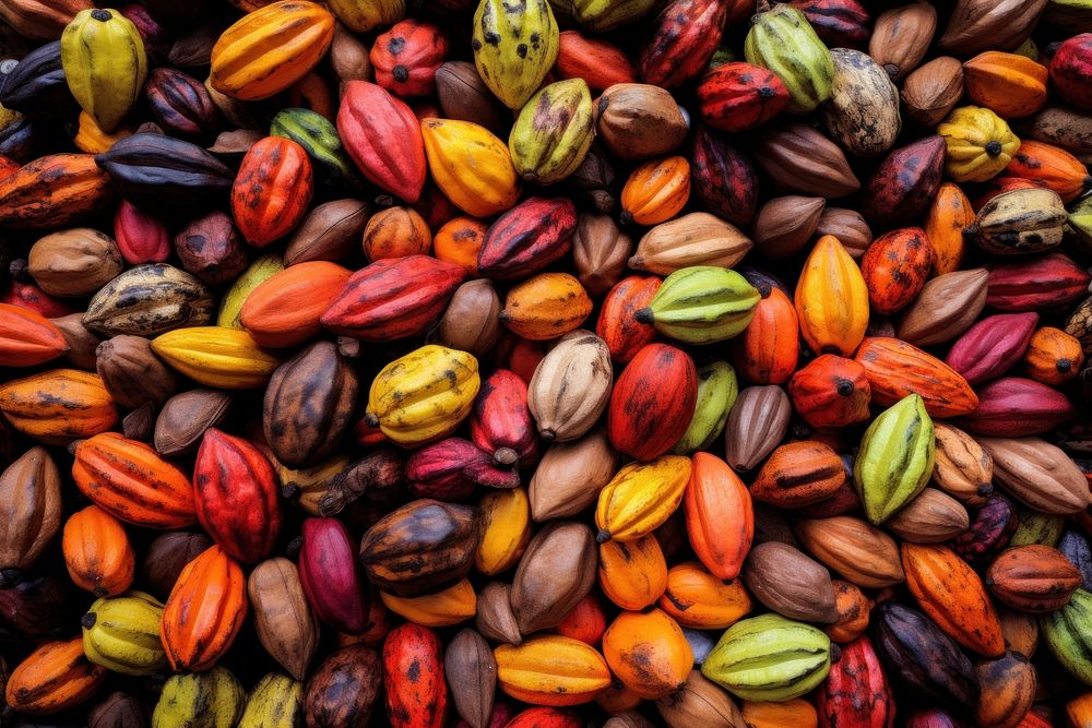 Hawaiian Cocao Pods vegetable plant food. 