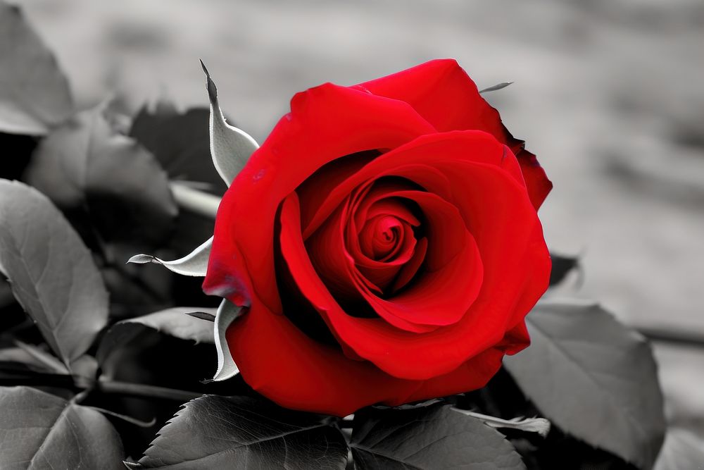 Red rose flower plant inflorescence. AI generated Image by rawpixel.