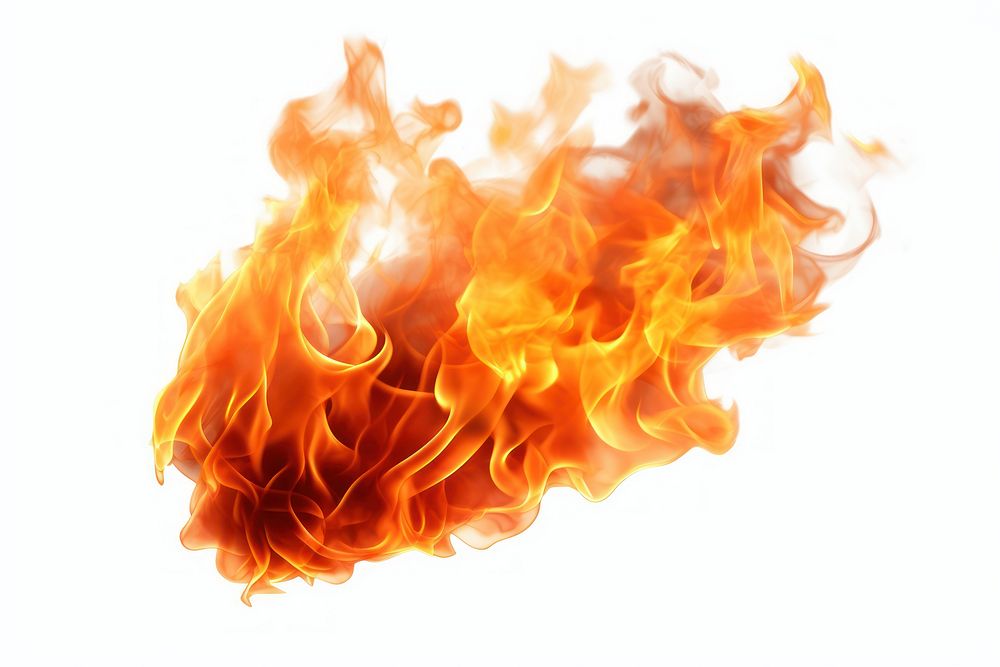 Fire flame fire backgrounds white background. AI generated Image by rawpixel.