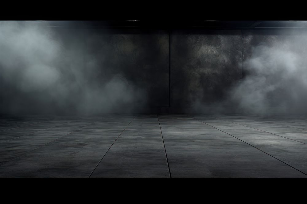 Textured dark concrete floor smoke architecture backgrounds. AI generated Image by rawpixel.