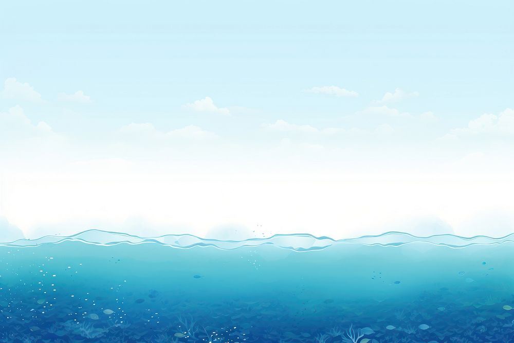 Ocean border transparent backgrounds outdoors. 